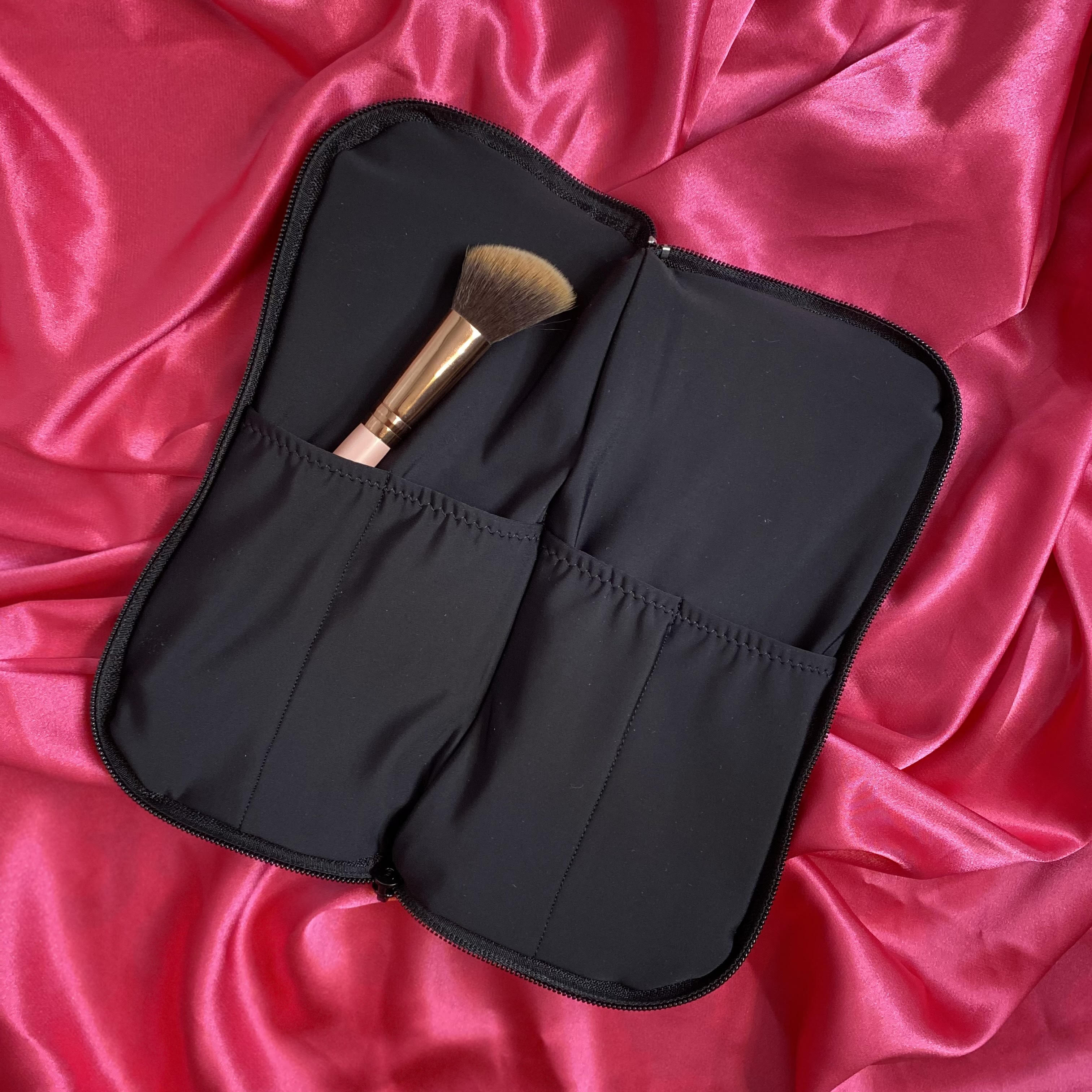 Ready for my Touch Up - Makeup Brush Travel Bag (Black)